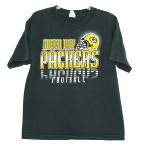 Alstyle Green Bay Packers Youth Large Graphic Crew Neck Tee T Shirt Short Sleeve